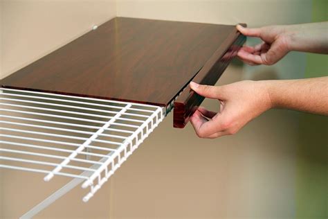 white wire closet shelving covers